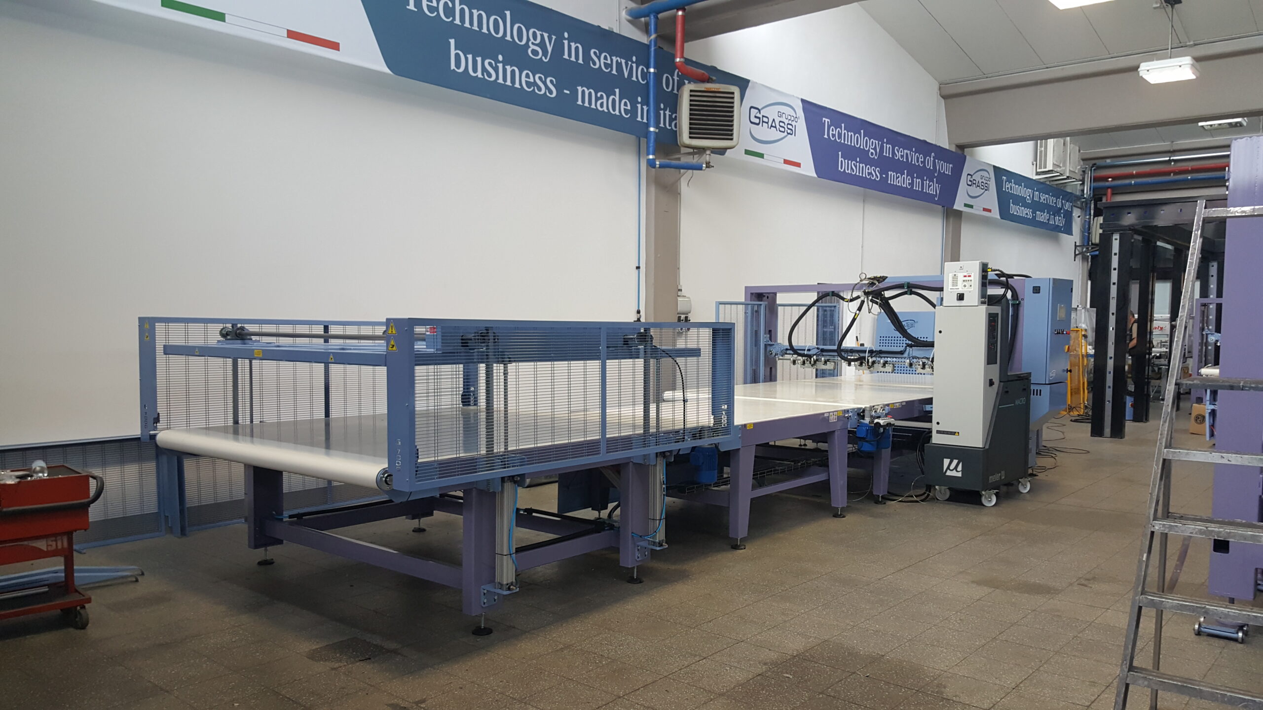 Detail of the new production line